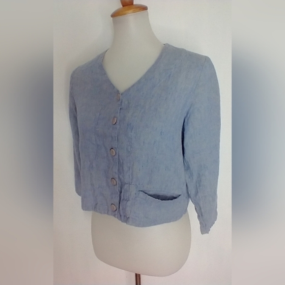 FLAX 'I AM LEGENDARY' CROP JACKET - Picture 2 of 5
